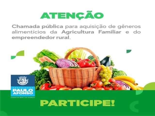Seduc Divulga Chamada Pública Para Aquisição De Gêneros Alimentícios Da Agricultura Familiar 7355